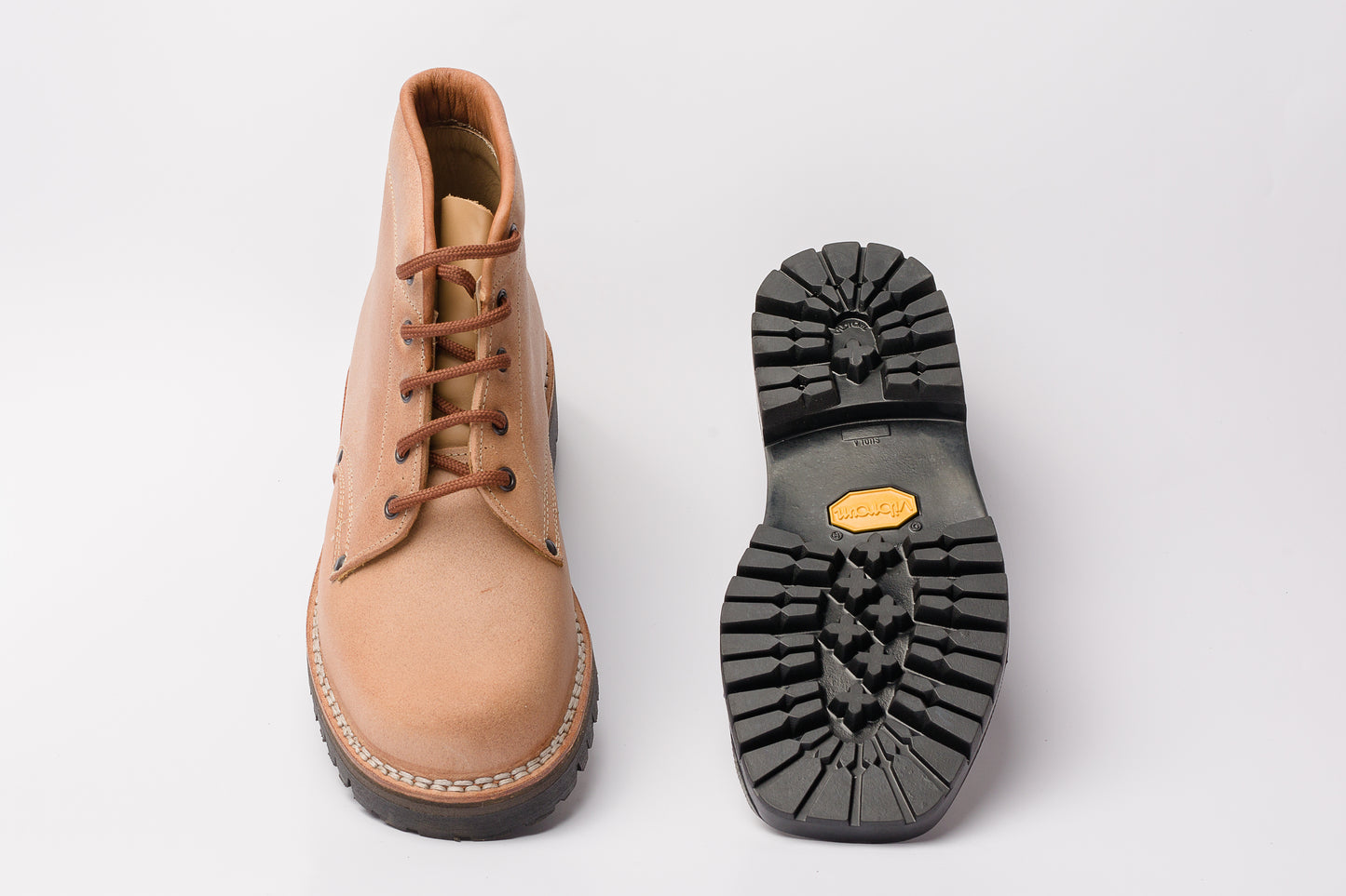 Scarponcino in vacchetta a pezzo unico - Calzature Alverso