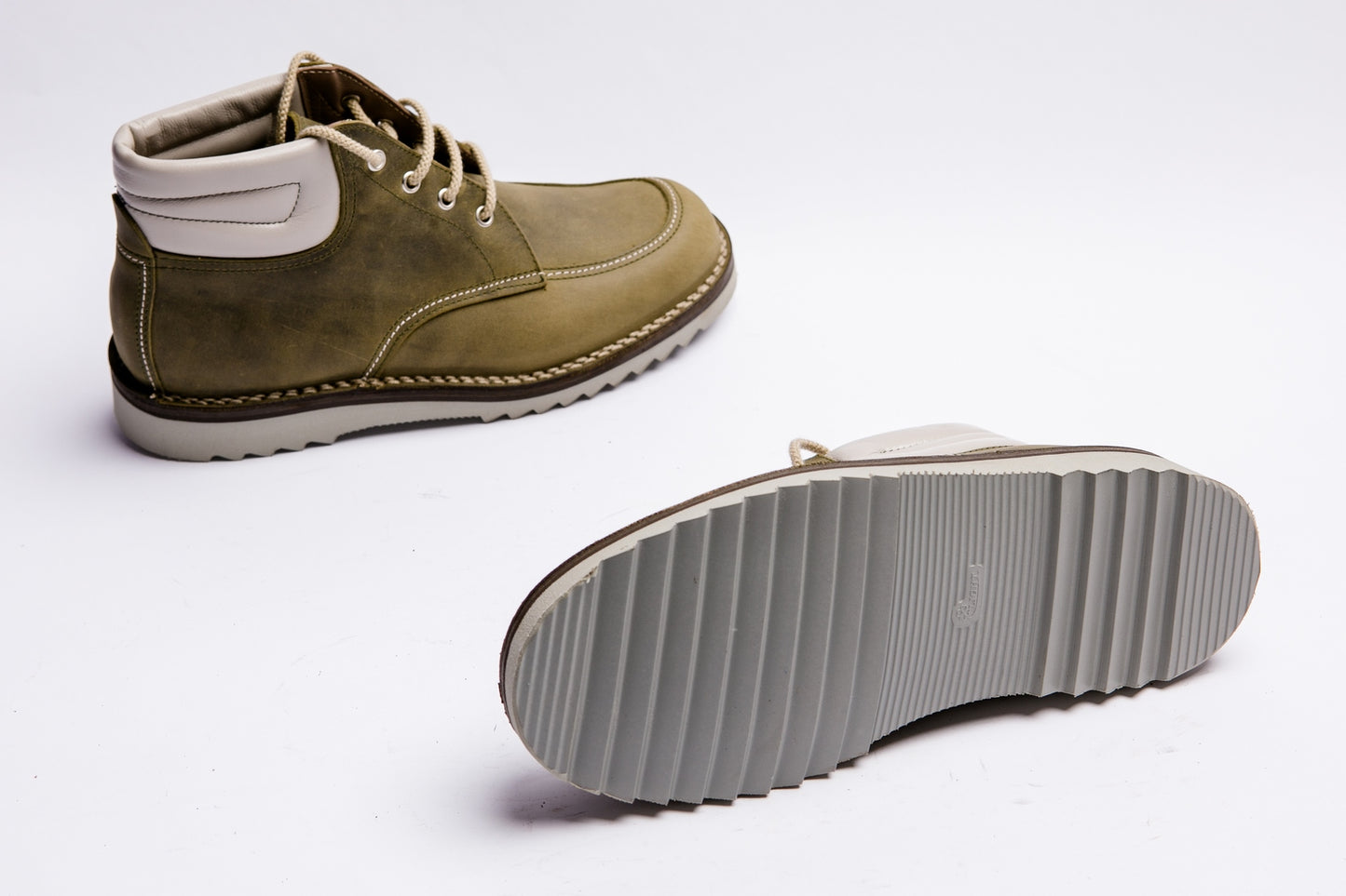 Scarponcino Artigianale con Vaschetta Verde - Calzature Alverso