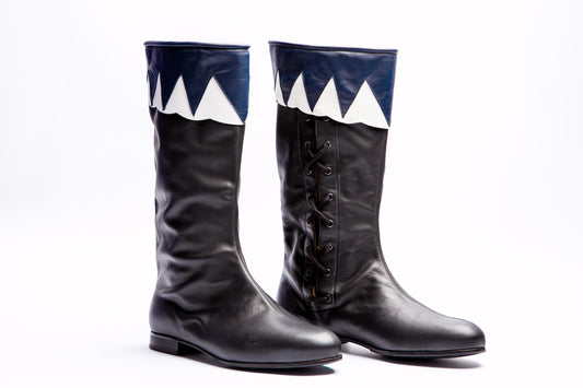 Stivale alto con balza personalizzata - Calzature Alverso