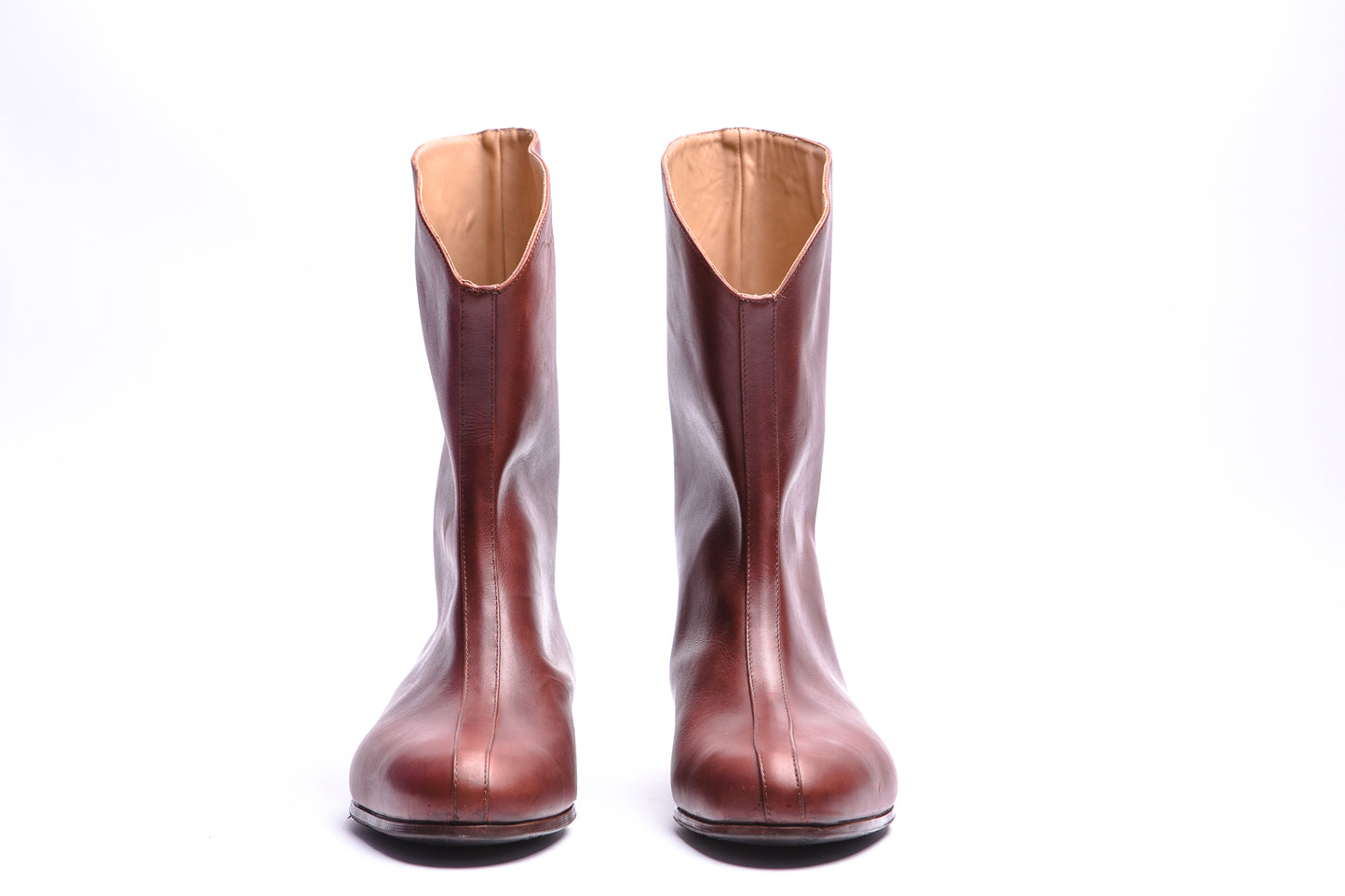 Stivale medio con taglio obliquo - Calzature Alverso