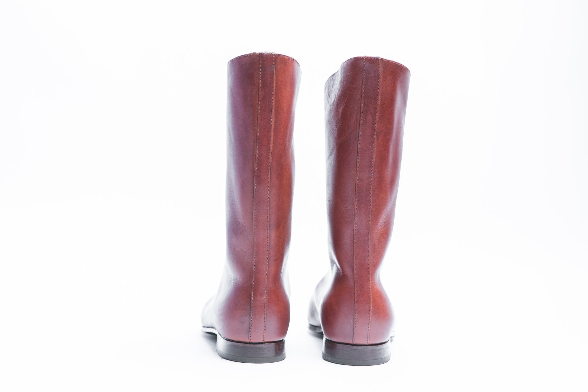 Stivale medio con taglio obliquo - Calzature Alverso