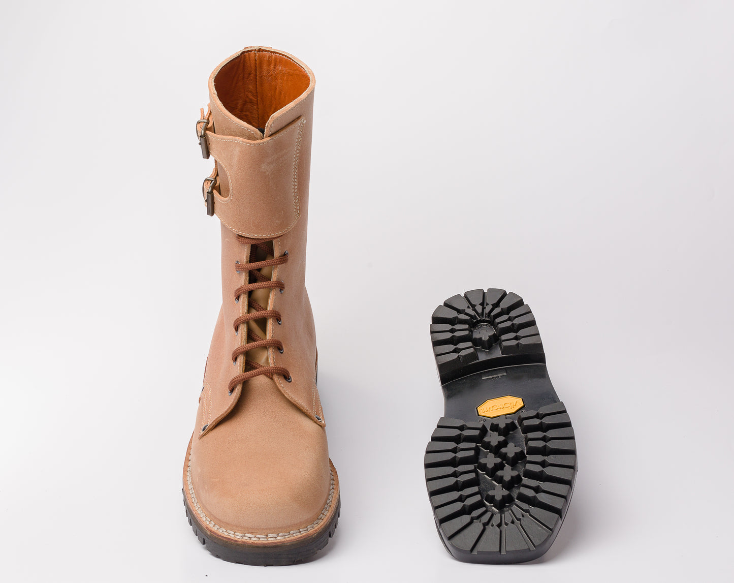 Scarpone in vacchetta con ghette - Calzature Alverso