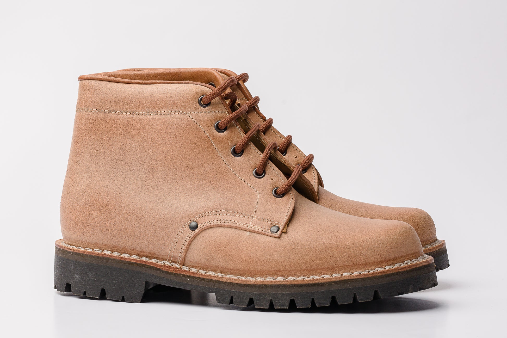 Scarponcino in vacchetta a pezzo unico - Calzature Alverso