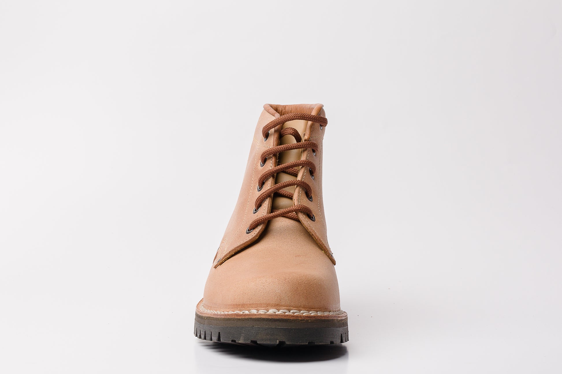 Scarponcino in vacchetta a pezzo unico - Calzature Alverso