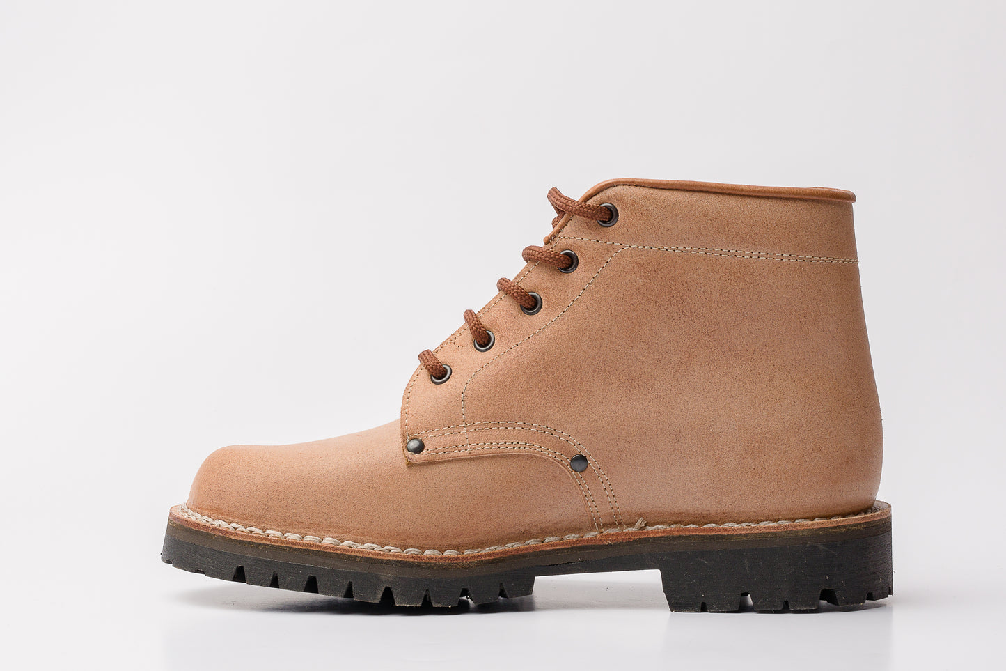 Scarponcino in vacchetta a pezzo unico - Calzature Alverso