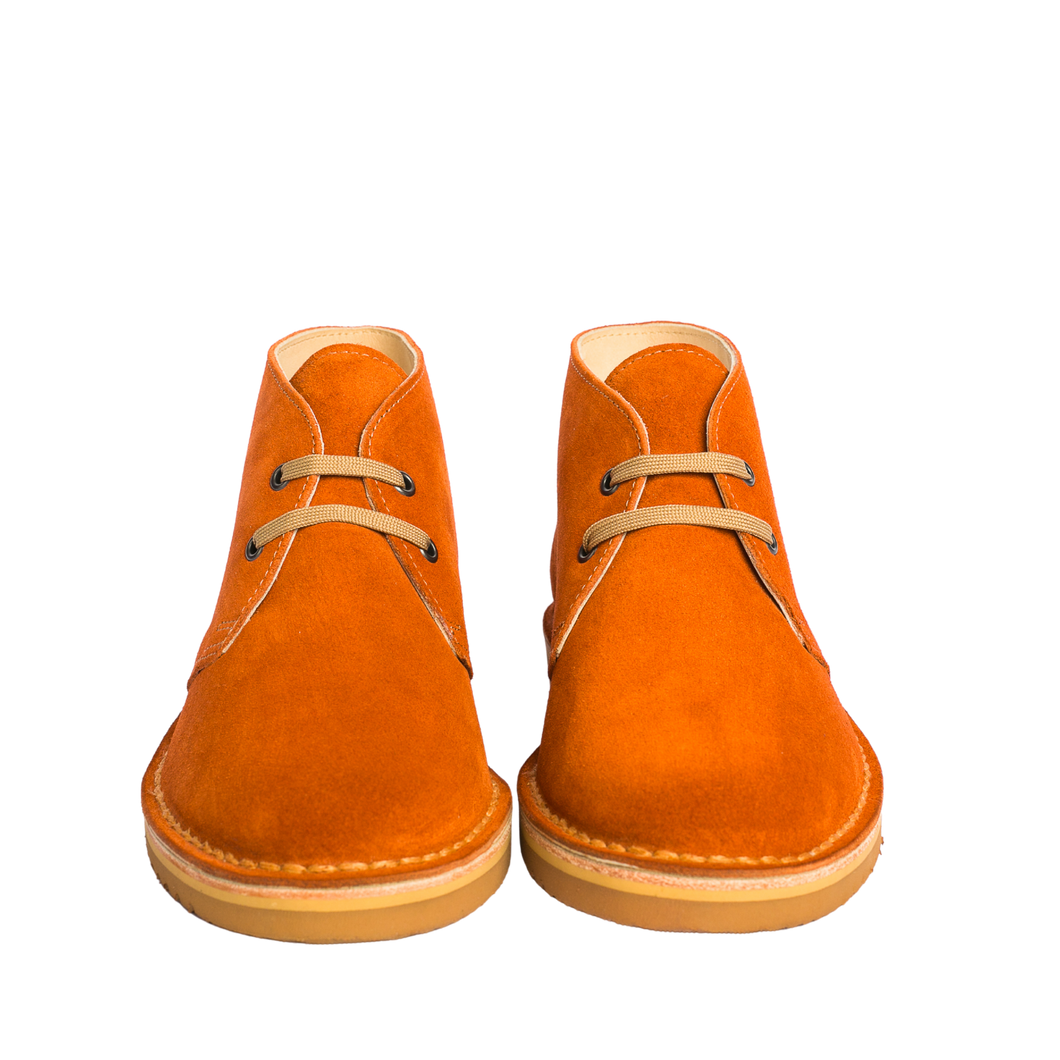Polacchine Uomo-Scarpe Artigianali Impermeabili - Arancio