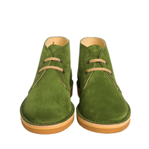 Polacchine Uomo-Scarpe Artigianali Impermeabili - Verde Oliva