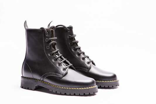 Scarponcino Artigianale Anfibio Nero - Calzature Alverso