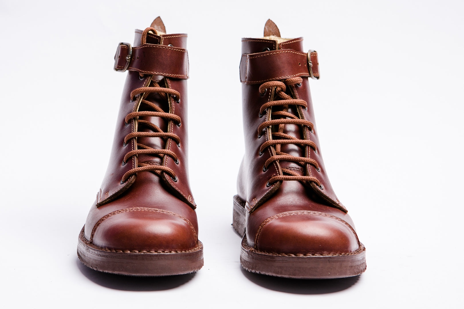 Scarponcino Artigianale Cuoio con Fibbia - Calzature Alverso