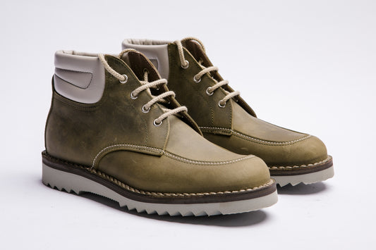 Scarponcino Artigianale con Vaschetta Verde - Calzature Alverso