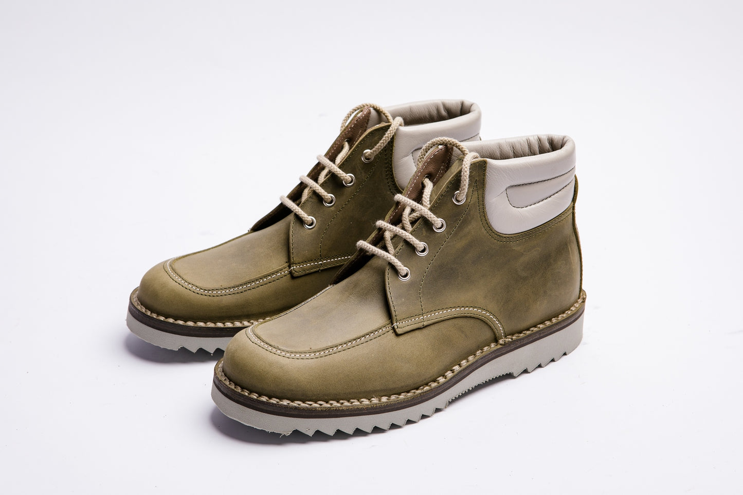 Scarponcino Artigianale con Vaschetta Verde - Calzature Alverso