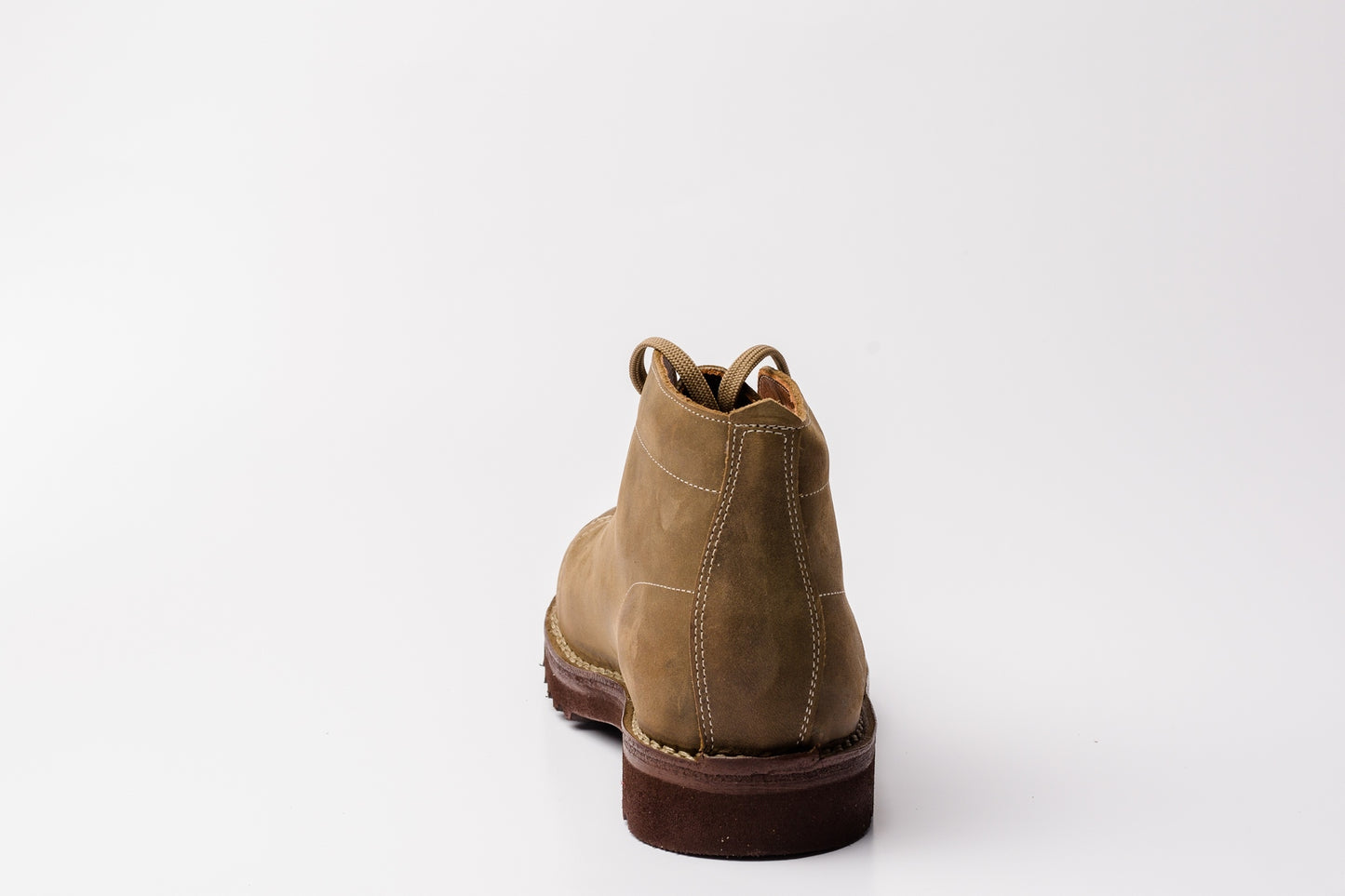 Scarponcino Artigianale Ingrassato "Crazy Horse" Testa di Moro - Calzature Alverso