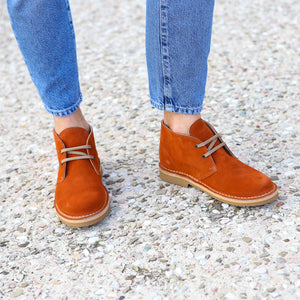 Polacchine Uomo-Scarpe Artigianali Impermeabili - Arancio